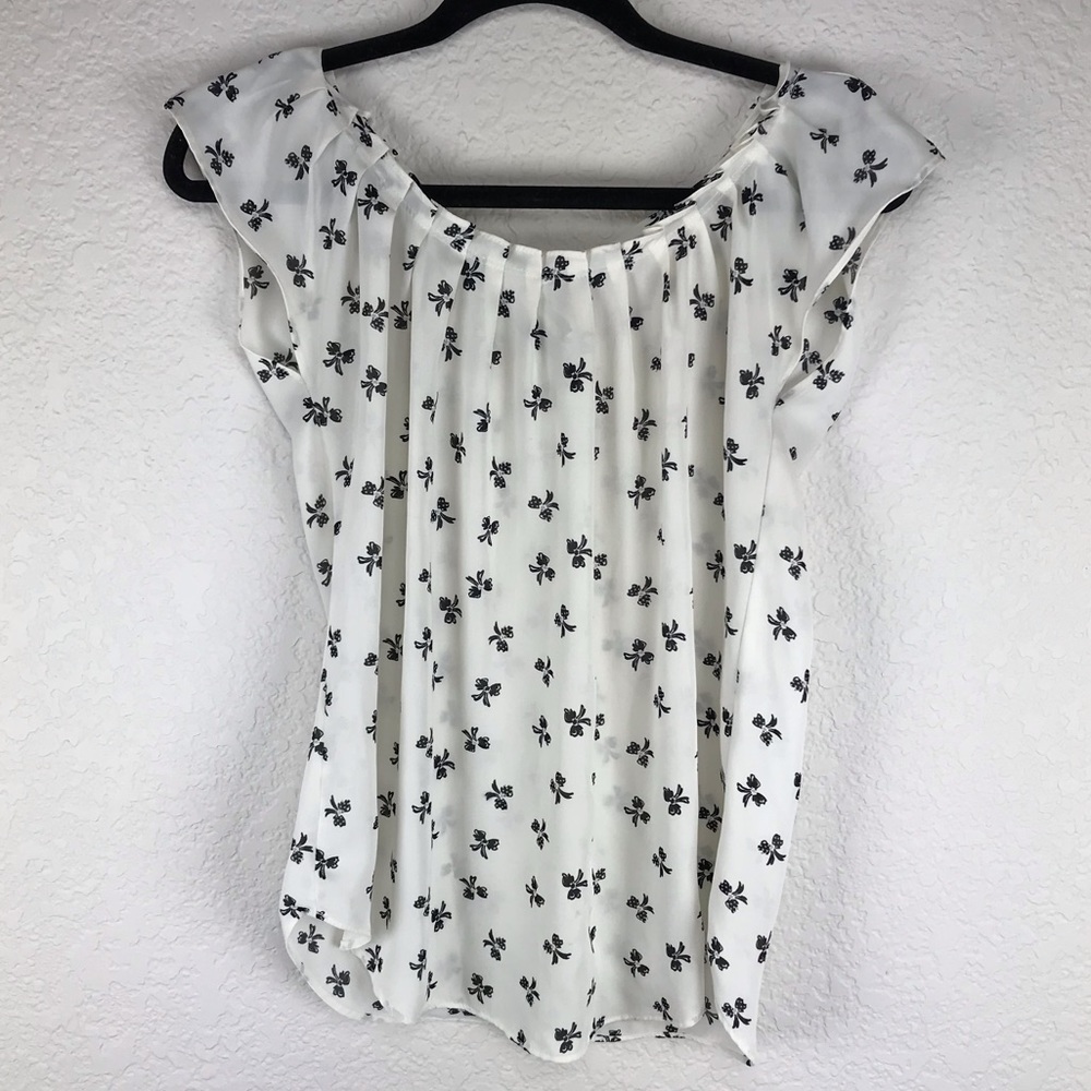 Black & White Bow Blouse